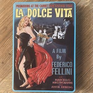 La Dolce Vita Film Poster Tin Box
